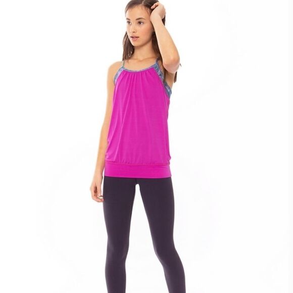 Lululemon Ivivva Double Dutch Shelf Bra Racerback Tank Top - Picture 1 of 10